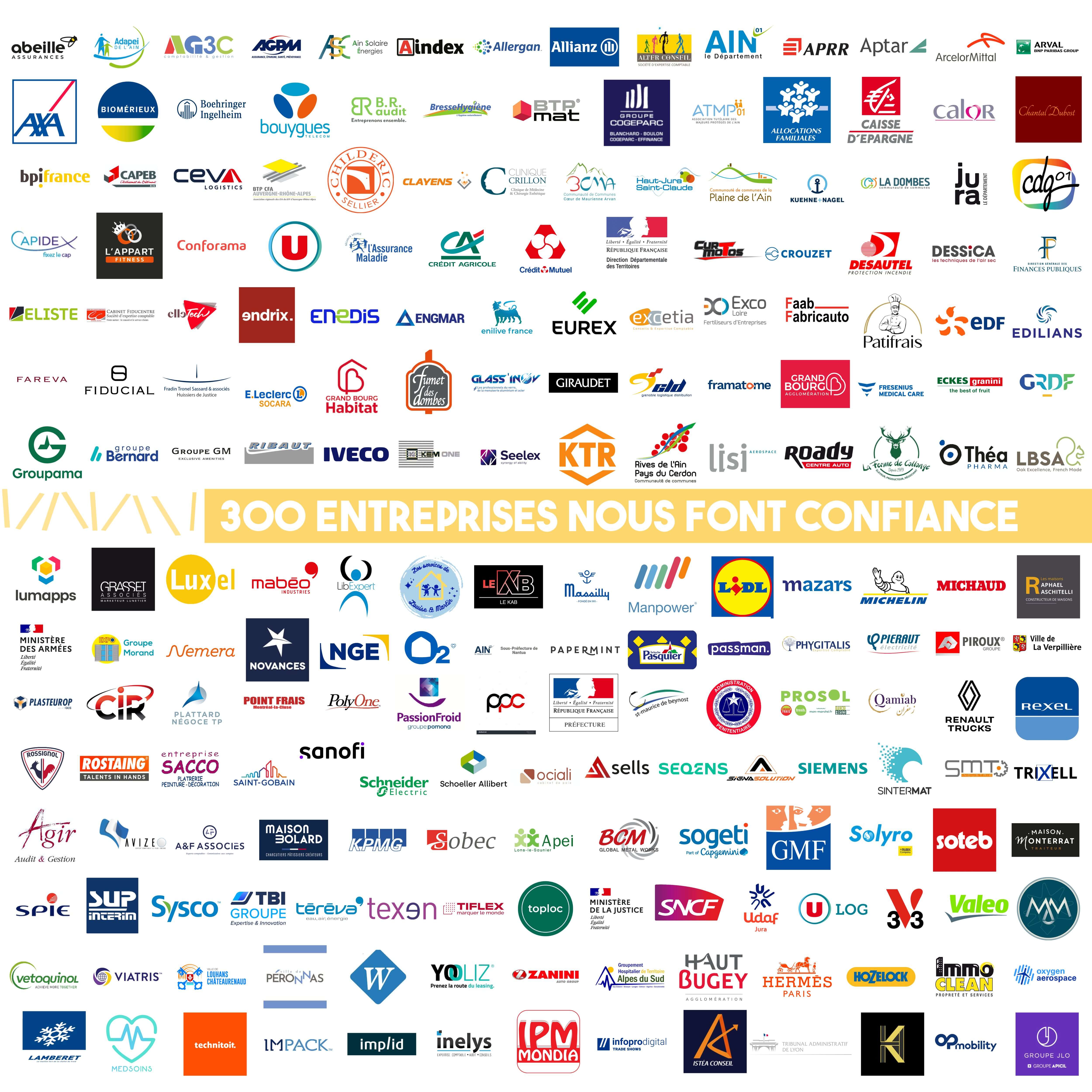 Logos entreprises partenaires