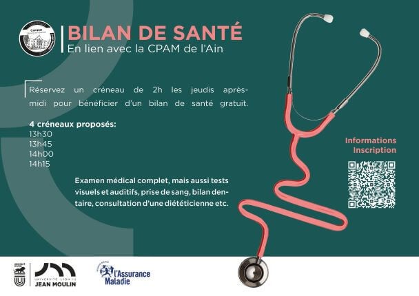 Lancement des bilans de santé 