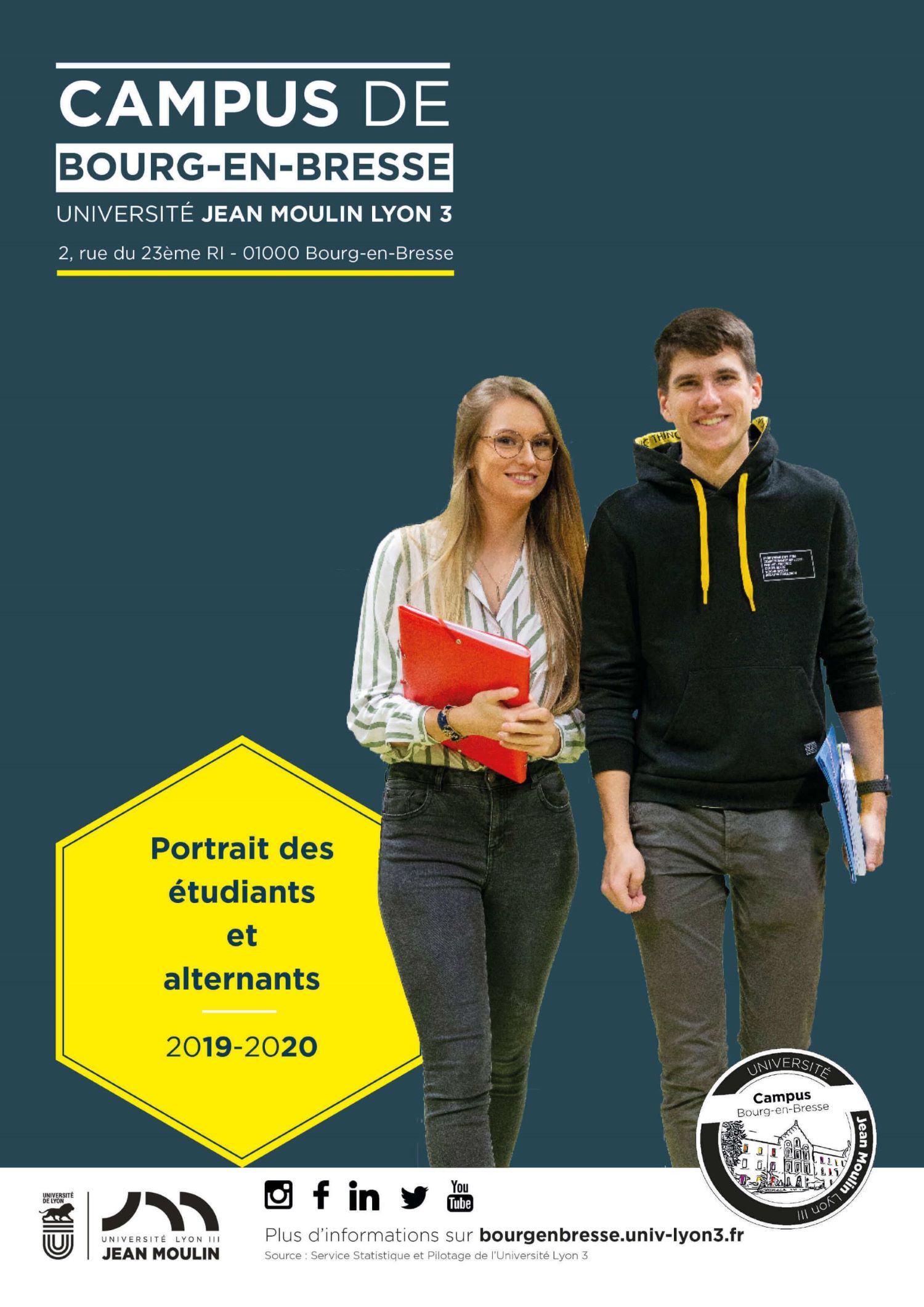   Portrait des étudiants et alternants du Campus de Bourg-en-Bresse de l'Université Lyon 3