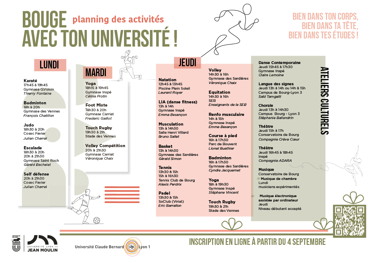 planning activités