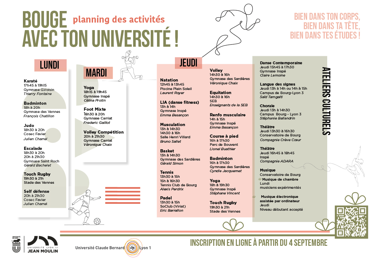 planning activités