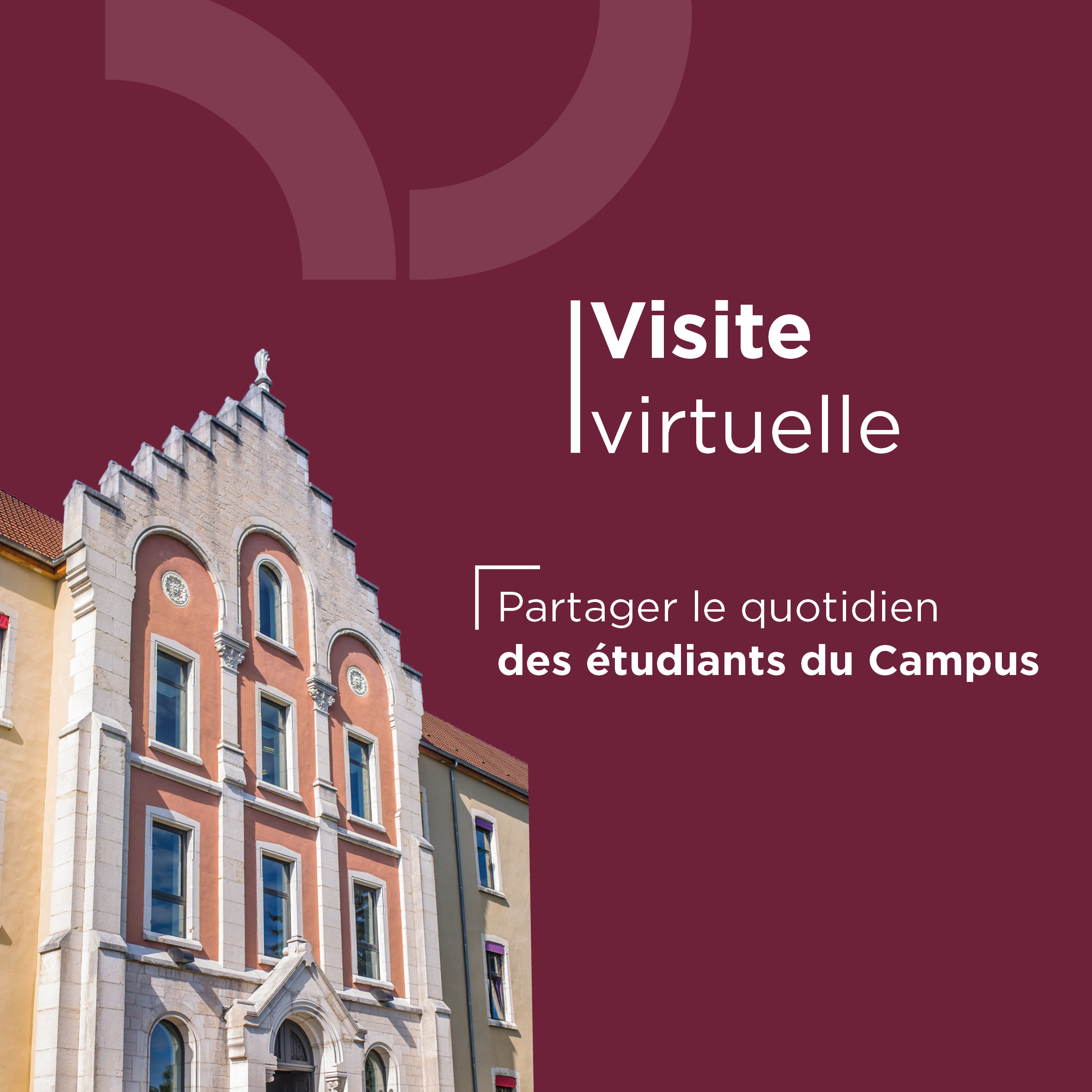 visite virtuelle du campus de Bourg
