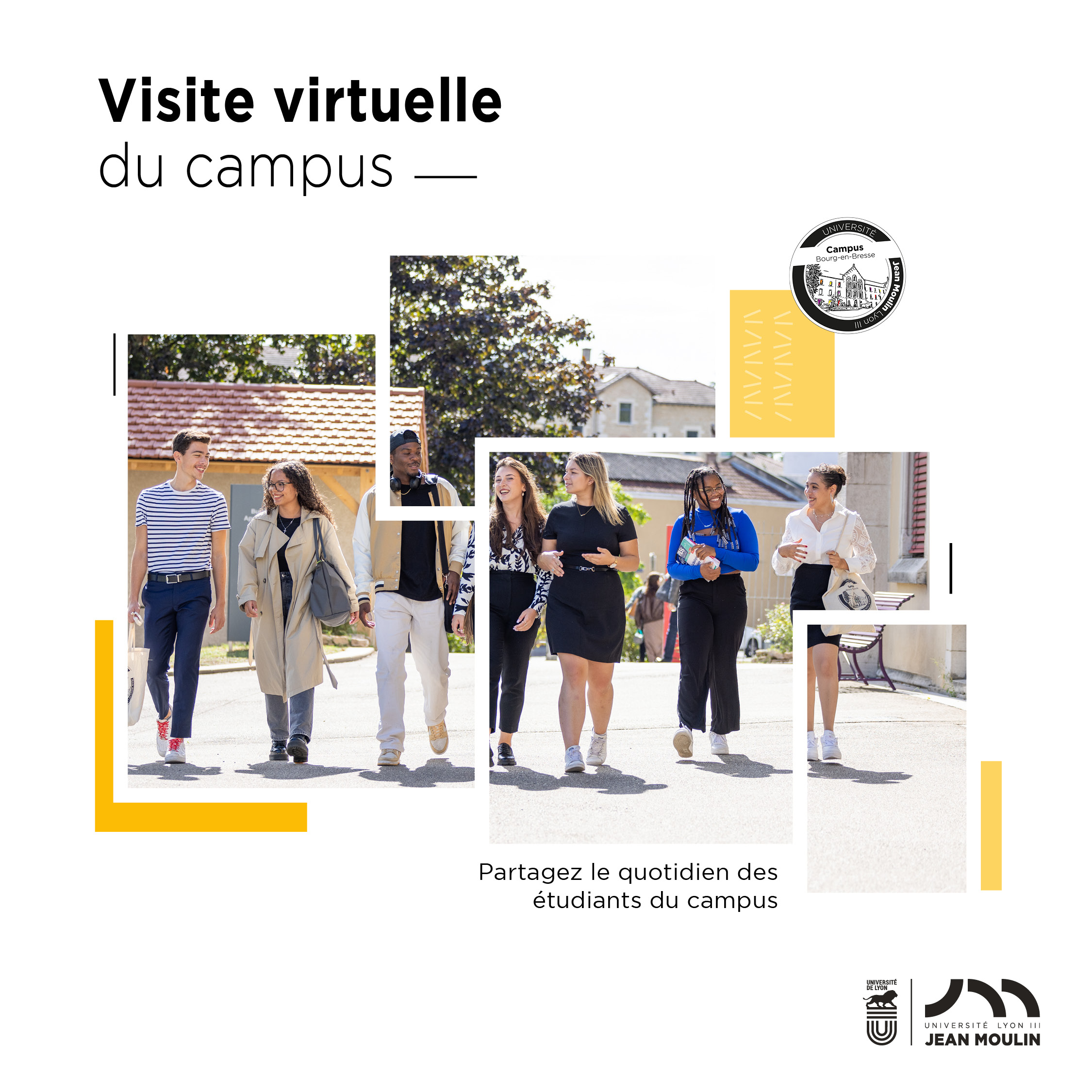 visite virtuelle du campus de Bourg